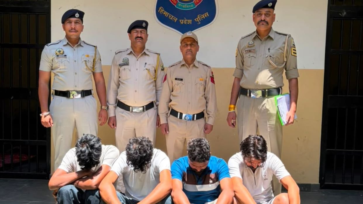 rohru chitta seizure four punjab youths arrested with 19 grams heroin
