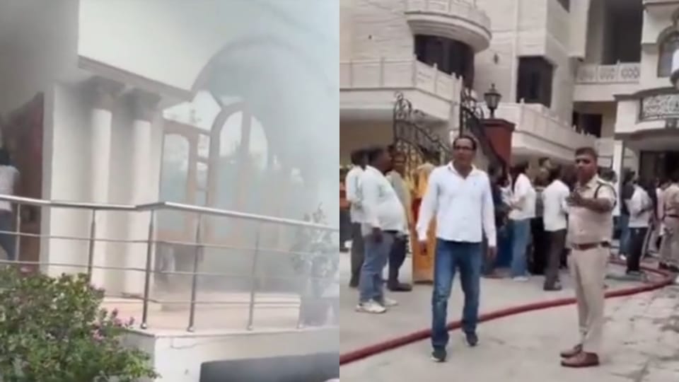 Faridabad Fire breaks out in basement of house in Sector-16