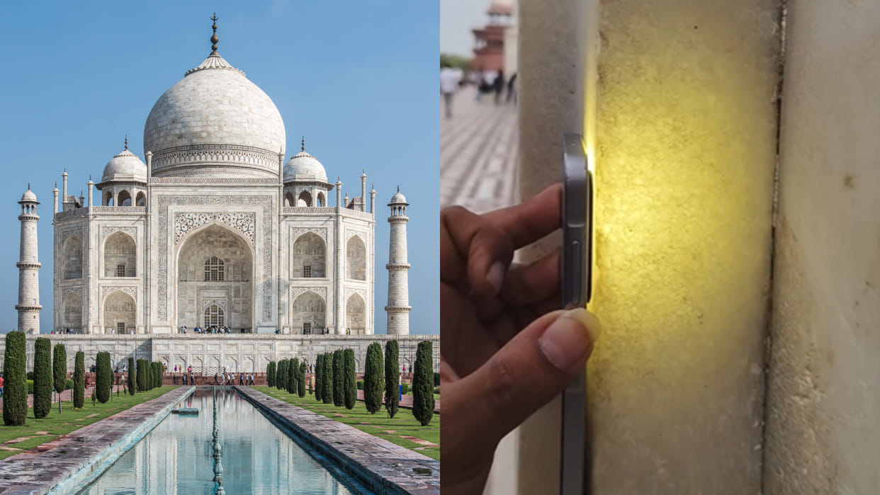 Light truly reaches deep within the walls of the Taj Mahal find out viral video claim fact check