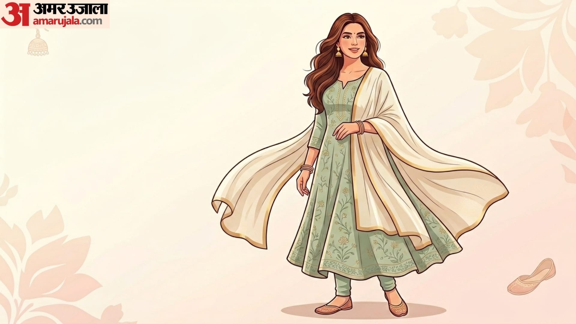 trendy style of cotton suit with image for summer season