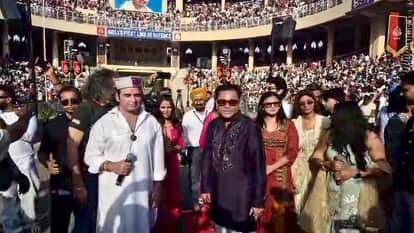 Musician AR Rahman enthralled the audience at the Attari border.