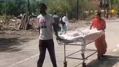 Indore News Dean takes strict action after video of parents pulling sick child on stretcher goes viral