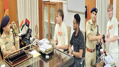 Australian Jake Jeakings arrives in Aligarh