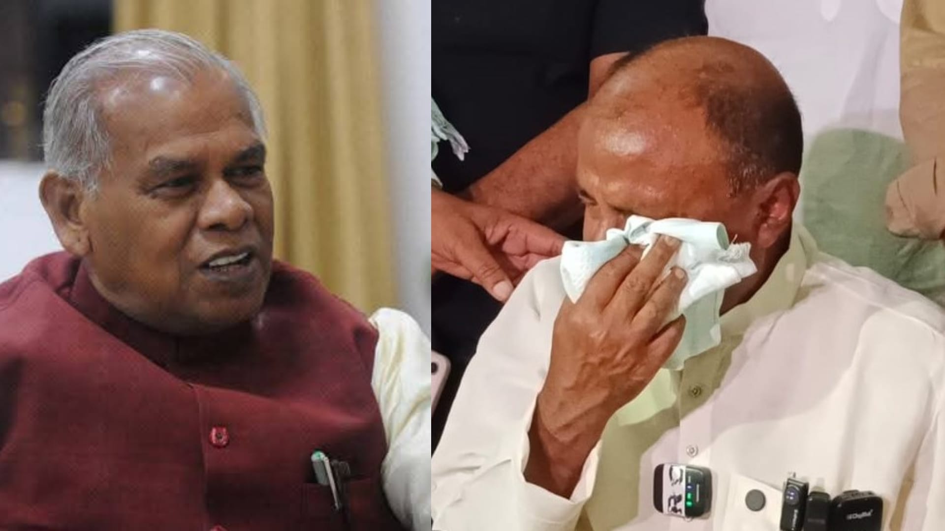 केंद्रीय मंत्री जीतनराम मांझी और राजद नेता शिवचंद्र पासवान