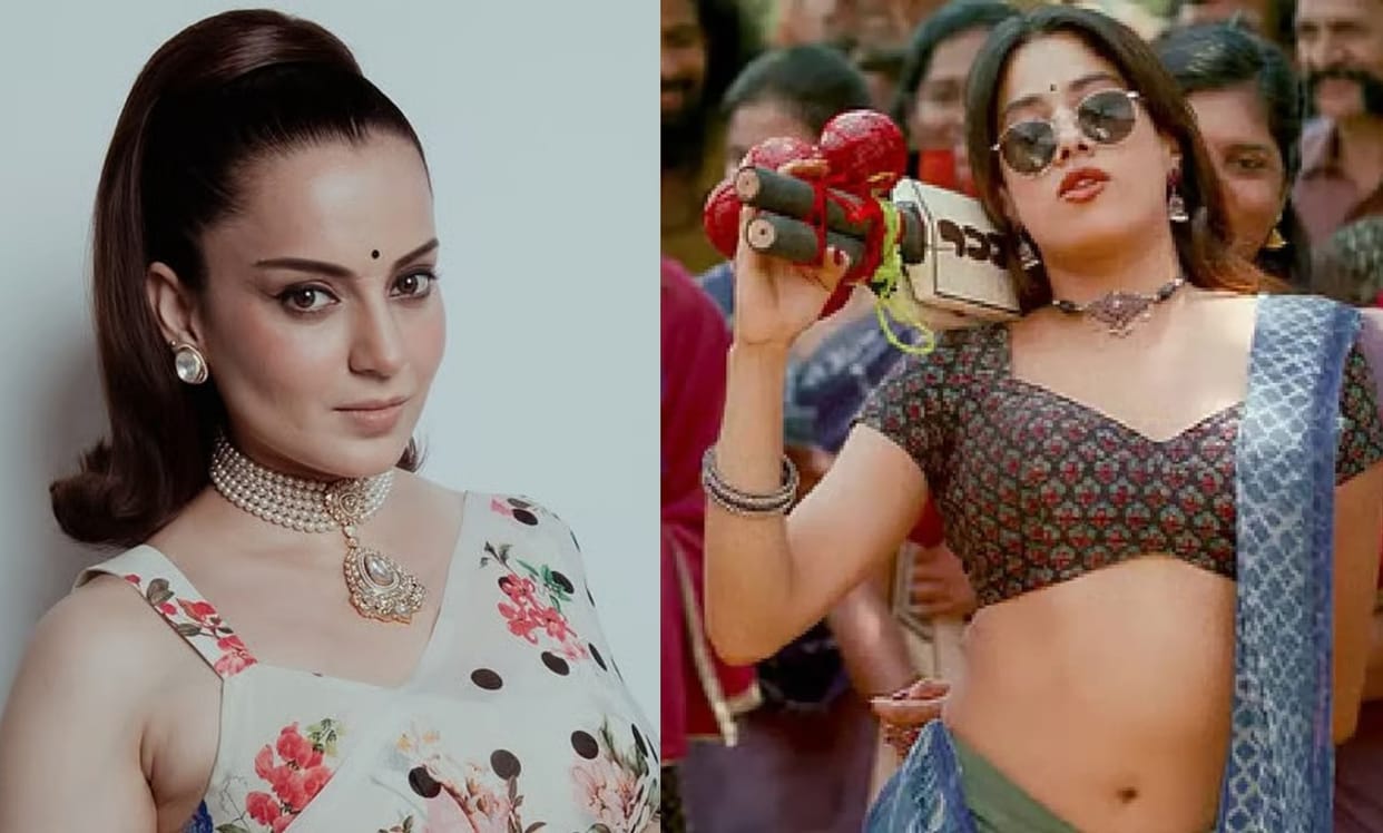 kangana ranaut expressed her thoughts on jhanvi kapoor trolling and scenes from film peddi