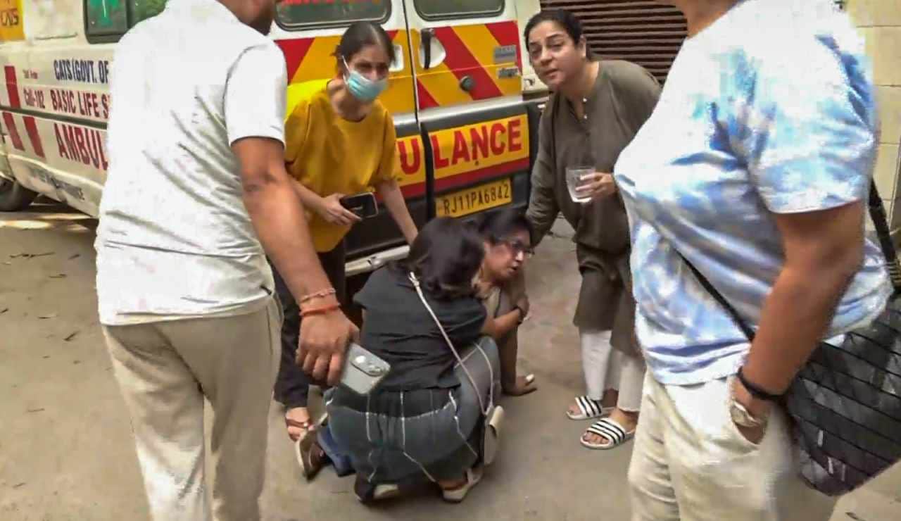 Staircases engulfed in smoke, cries for help from balconies—firefighters arrived swiftly and saved eight lives