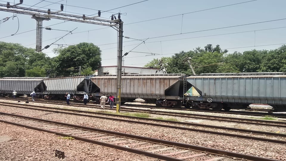 Adani Group goods train coaches derailed