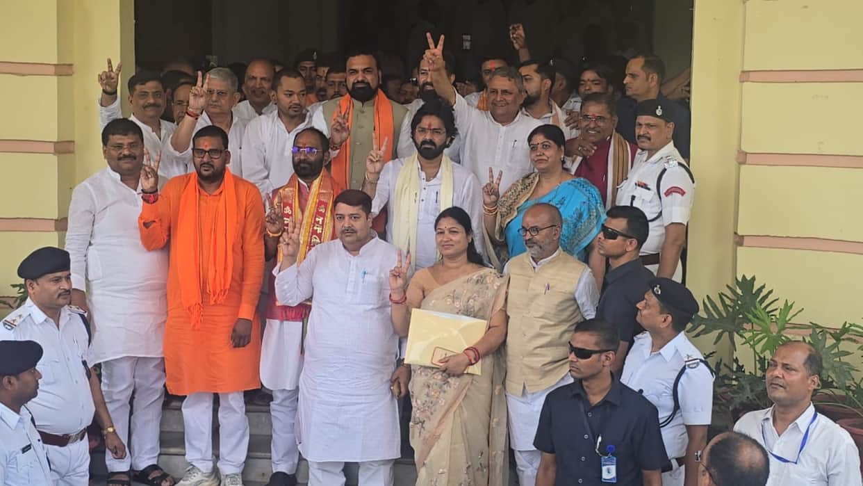 bihar legislative council oath ceremony bihar vidhan parishad oath pawan singh nishant kumar