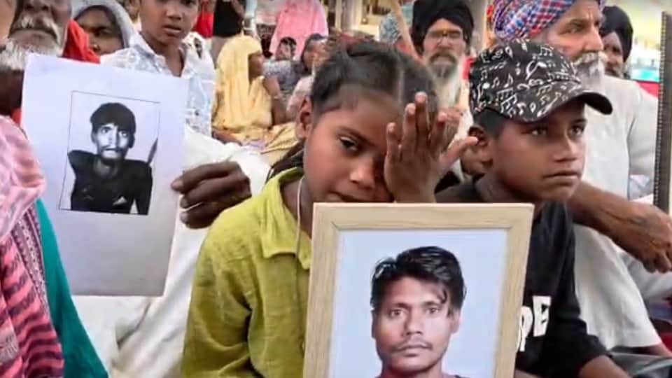 Protest march in Jagraon Families of drug related death victims question War Against Drugs campaign