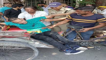 young man was poisoned in front of the SSP office