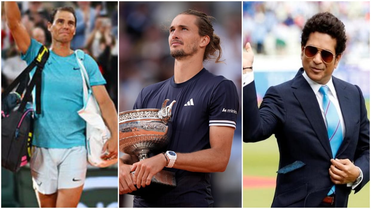 French Open 2026: Rafael Nadal, Sachin Tendulkar Congratulates Alexander Zverev After Maiden Grand Slam Title