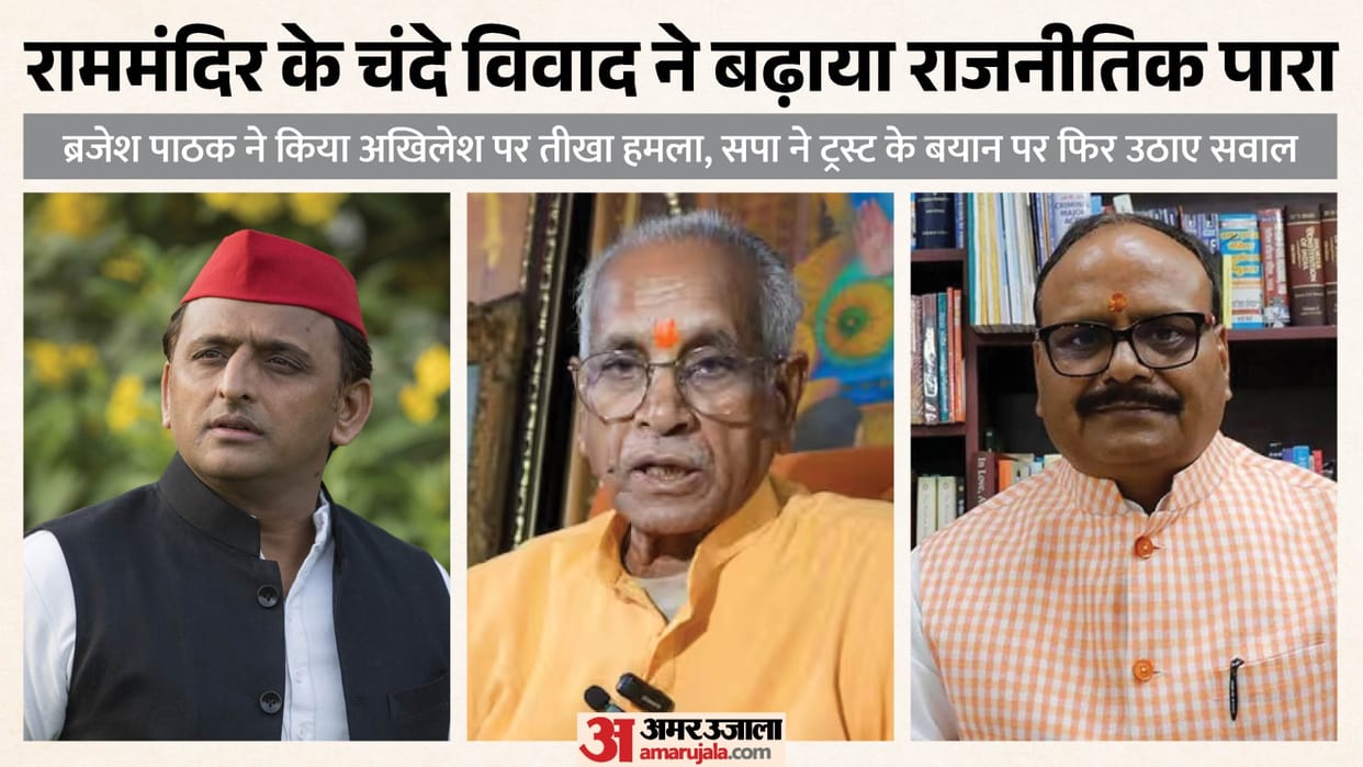 UP: SP-BJP face off over Ram Mandir donation embezzlement; Deputy CM says Akhilesh will have to bear the conse
