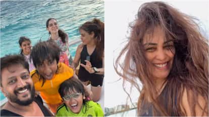 Riteish Deshmukh and Genelia DSouza spending quality time in maldives with Family Shares Photos from vacation