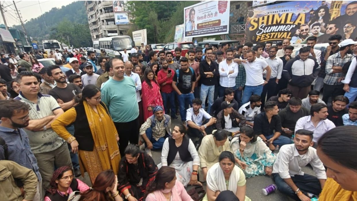 sanjauli case hindu sangharsh samiti four office bearers arrested protest road blockade shimla