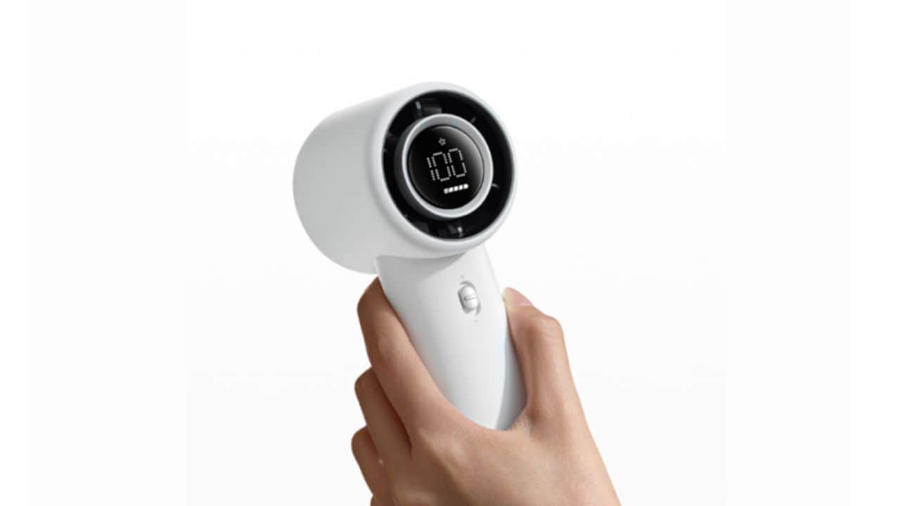 xiaomi mijia handheld fan launch 100 speed levels 40 hours battery life