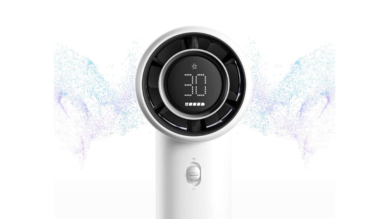 xiaomi mijia handheld fan launch 100 speed levels 40 hours battery life
