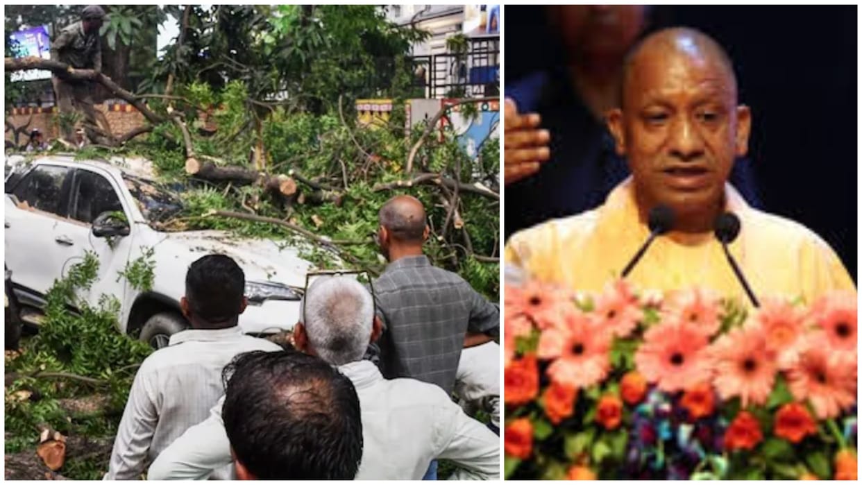 Uttar Pradesh Disaster Heavy Rain Storm and Lightning Relief Policy Yogi Govt leading news and updates
