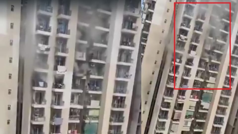 Fire breaks out in 13th-floor flat at Greater Noida Exotica Dream Valley society