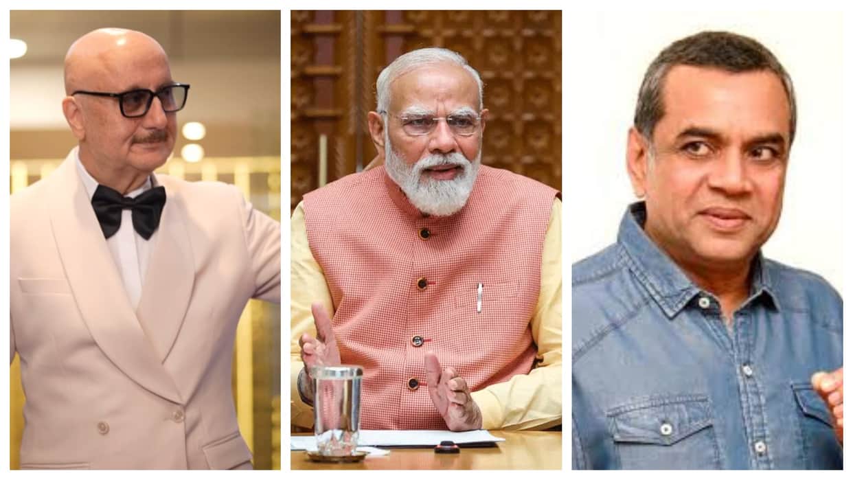 Anupam Kher and Paresh Rawal congratulates PM Modi on completing 12 years in office