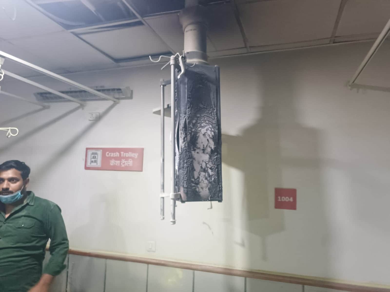 Ghaziabad Fire breaks out in Santosh Hospital emergency ward