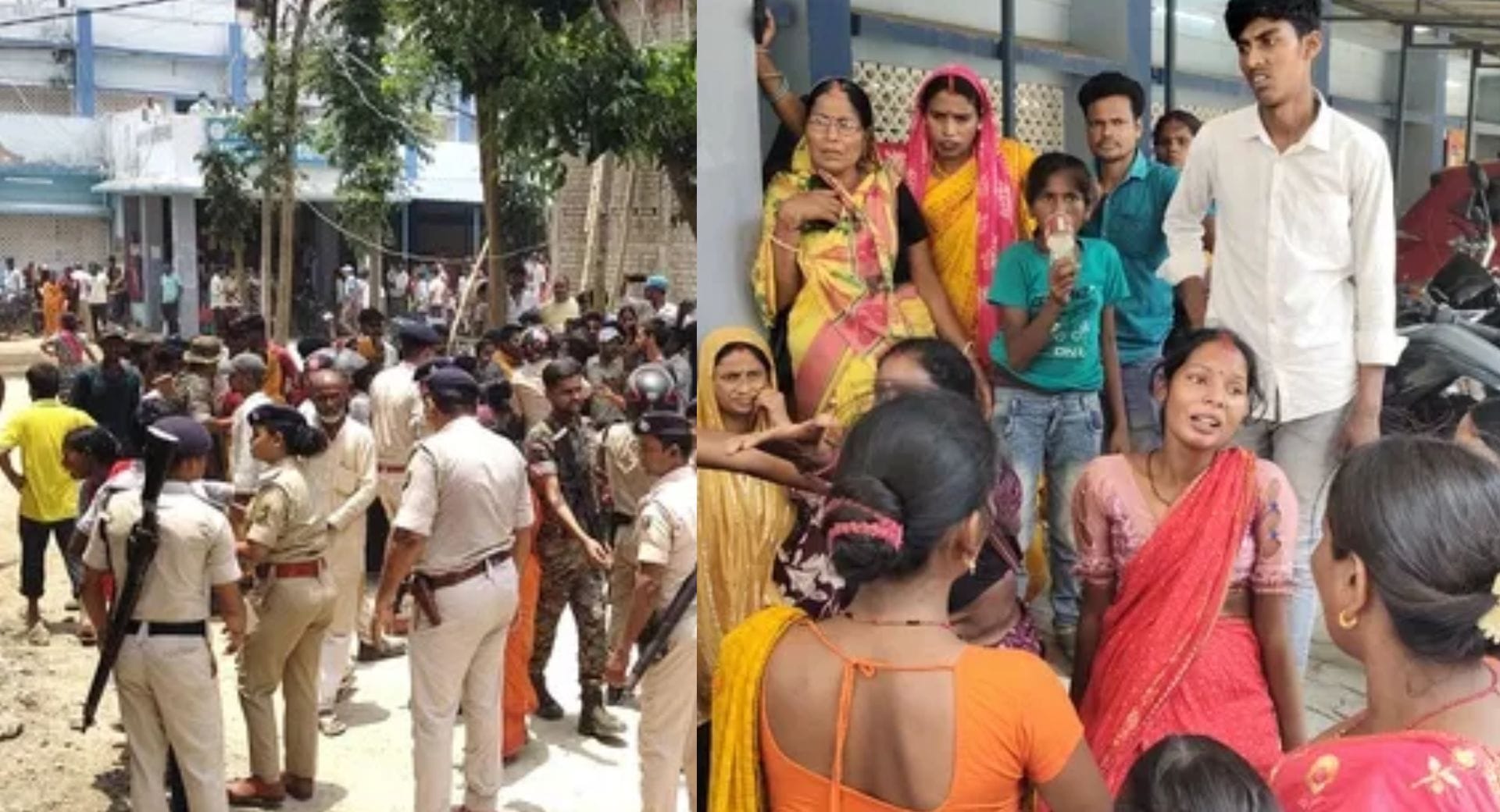 सदर अस्पताल में हंगामा की सूचना पर पहुंची पुलिस कैदी की मौत के बाद रोते बिलखते परिजन