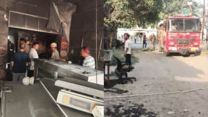 Fire breaks out at a sweet shop in ITR Market in Bareilly