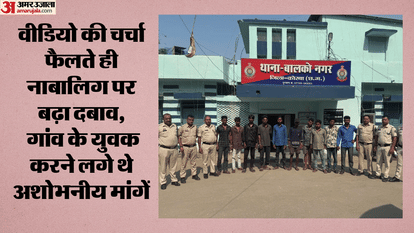 Fir registered against ten people regarding blackmailing of minor and circulation of video in Korba