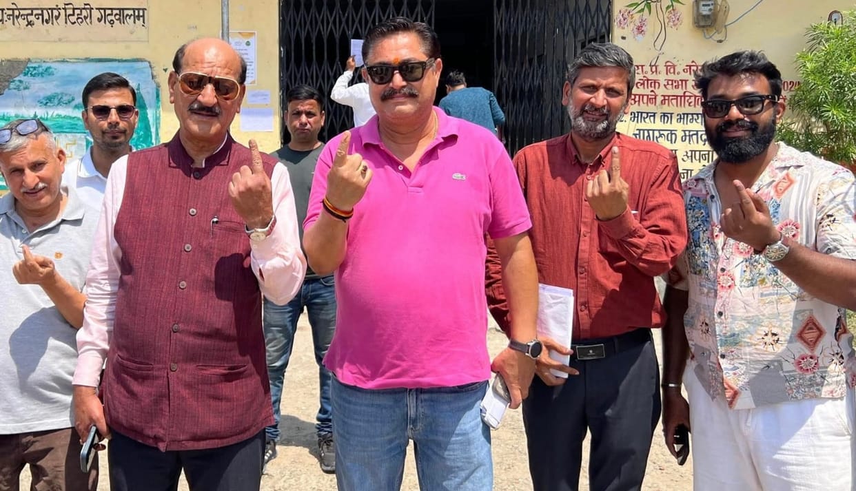 Narendranagar Municipal Corporation Election 56.62% voter turnout Cabinet Minister opposes