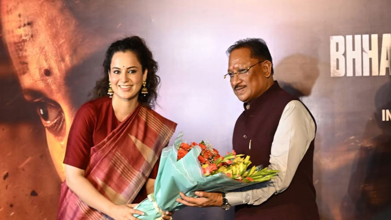CM Vishnu Deo Sai praises Kangana Ranaut film 'Bharat Bhhagya Viddhaata' at Raipur screening