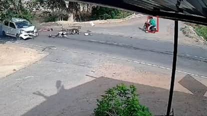 Couple on motorcycle injured after being hit by speeding car