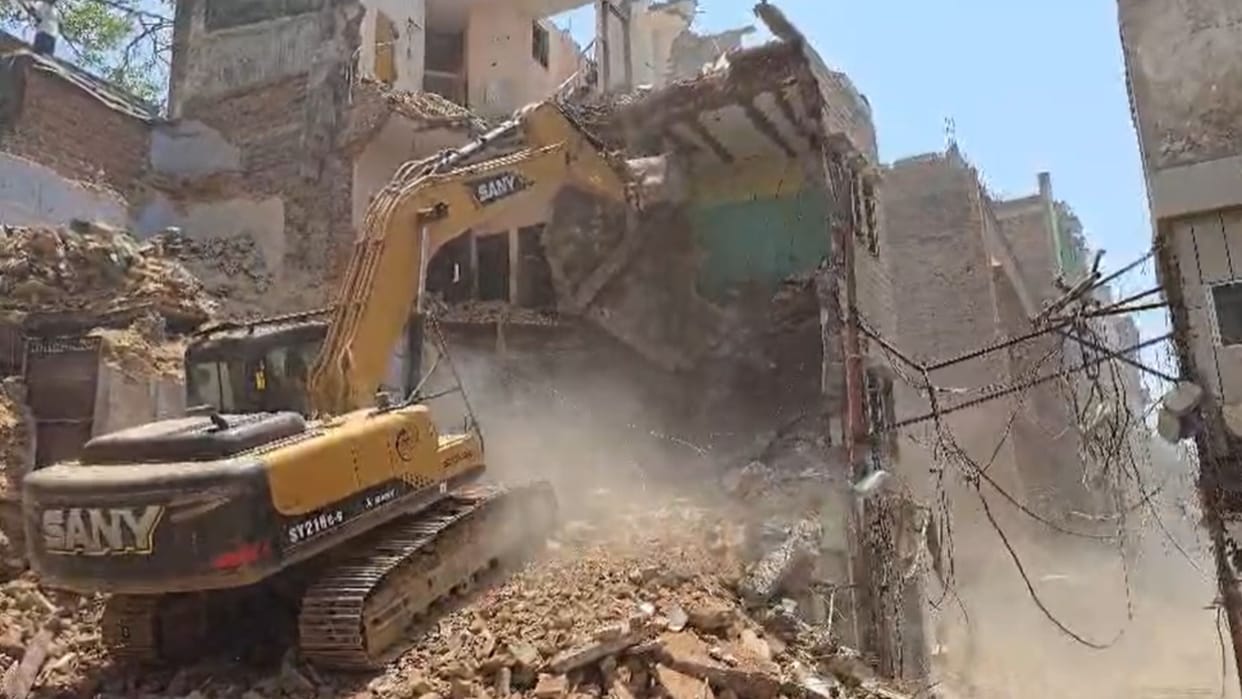 Dalmandi Old houses demolished using Poclain machines demolition of new buildings to begin 11 june