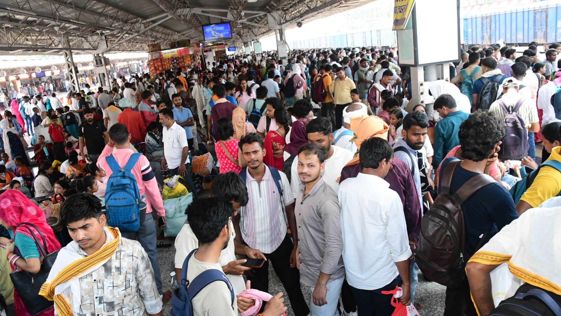 Trains packed with police recruitment exam candidates no seat available from sleeper to AC classes in varanasi