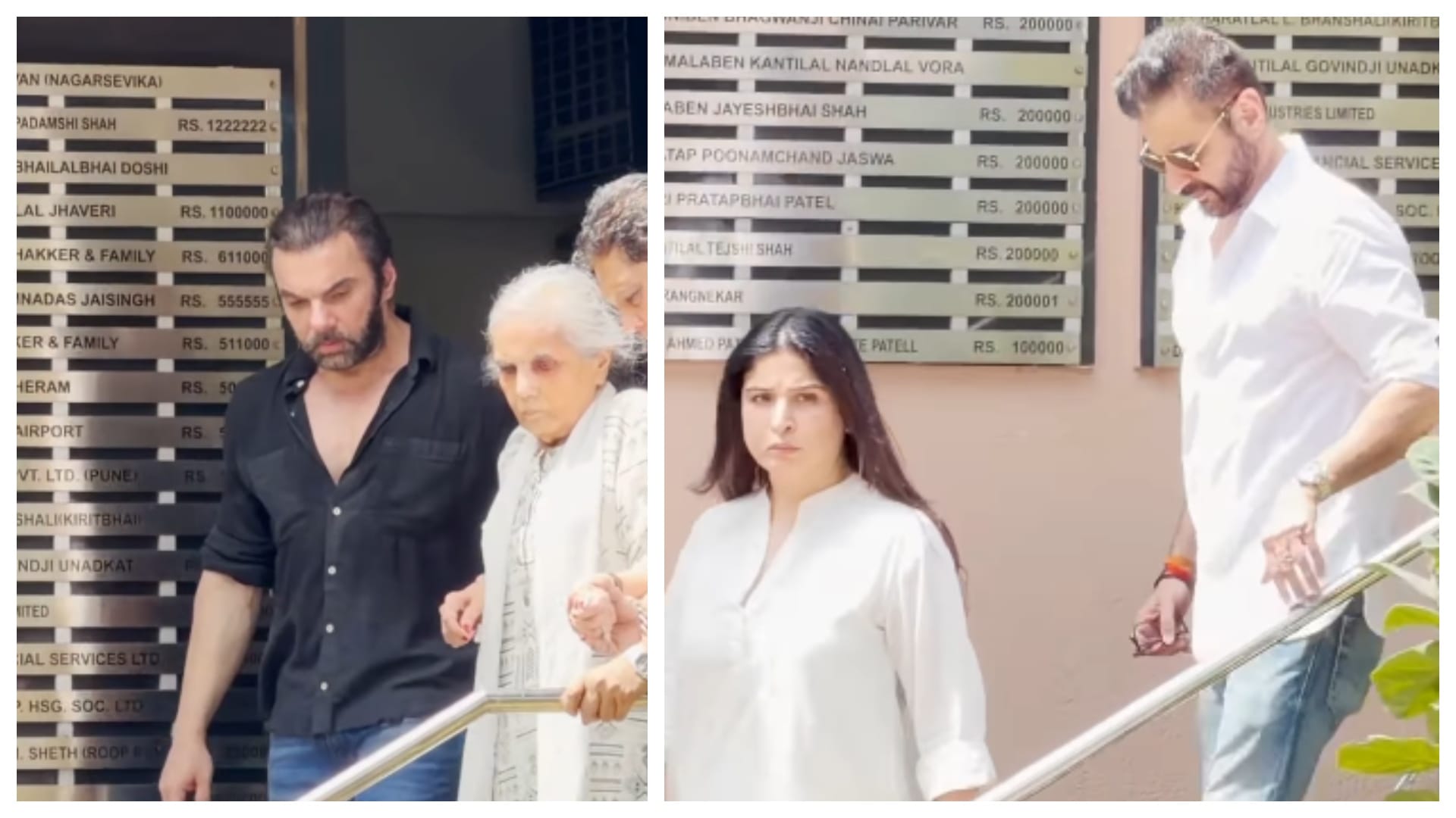 heartbroken Salman Khan arrives at crematorium for Kumud Rane Funeral with arbaaz sohail and mother helen