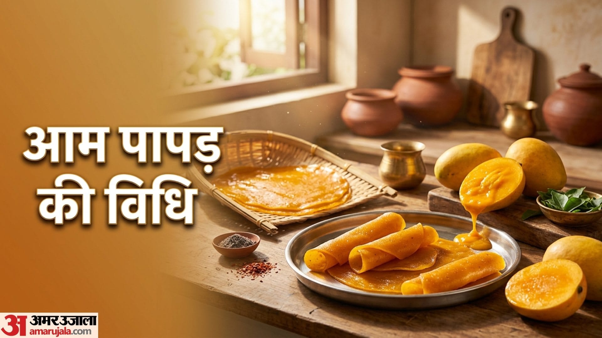 Homemade Aam Papad Recipe In Hindi Ghar Par Aam Papad Kaise Banaye