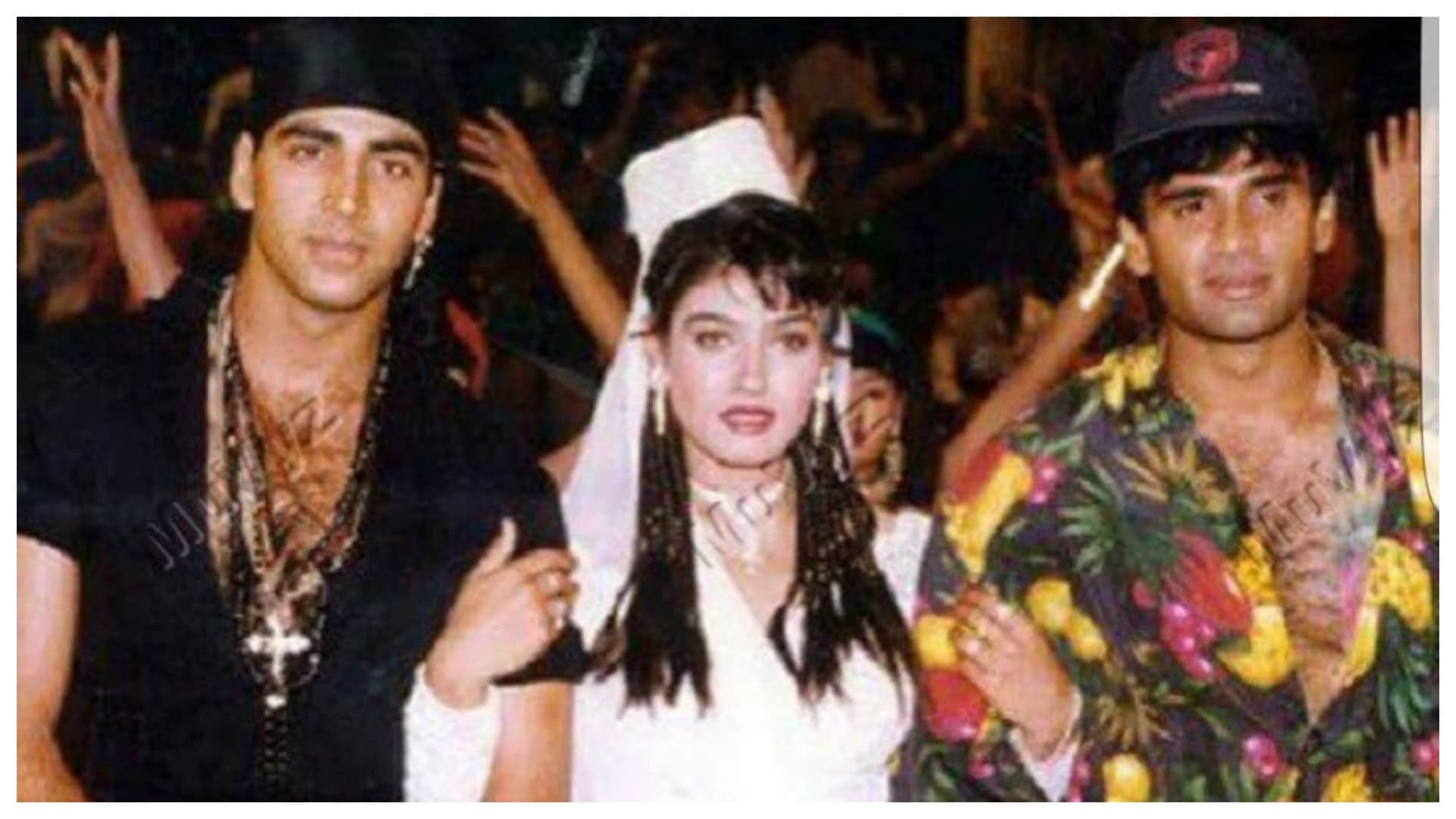 Raveena Tandon Mohra reunion with Akshay Kumar Suniel Shetty steals spotlight ahead of Welcome To The Jungle