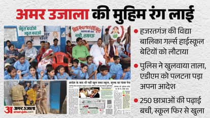 UP: Girls get their school back; police have the 'Vidya Balika School' unlocked; students had been staging a s