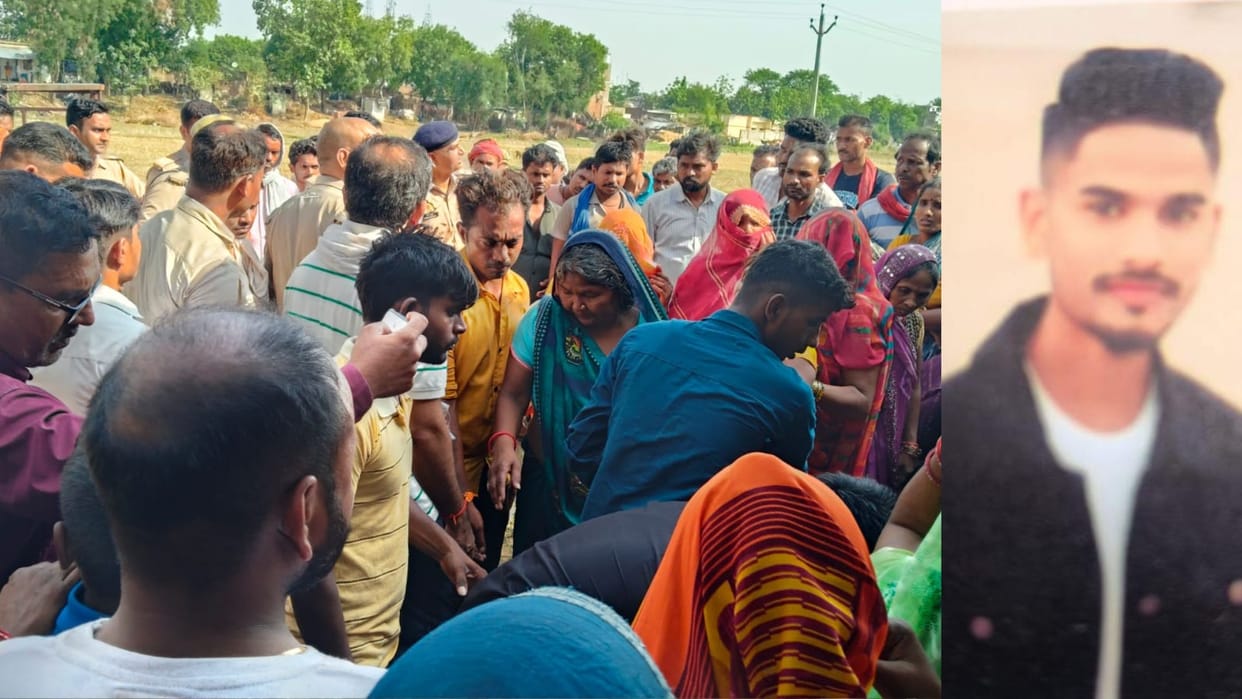 dead Body of youth found in canal burn and injury marks on body murder alleged in mirzapur