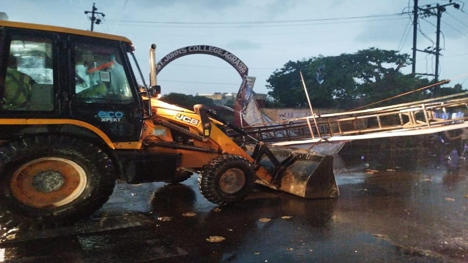 Storm Havoc in Agra: 65 Kmph Winds Uproot Trees Bring Down Hoardings Hundreds of Villages Lose Power
