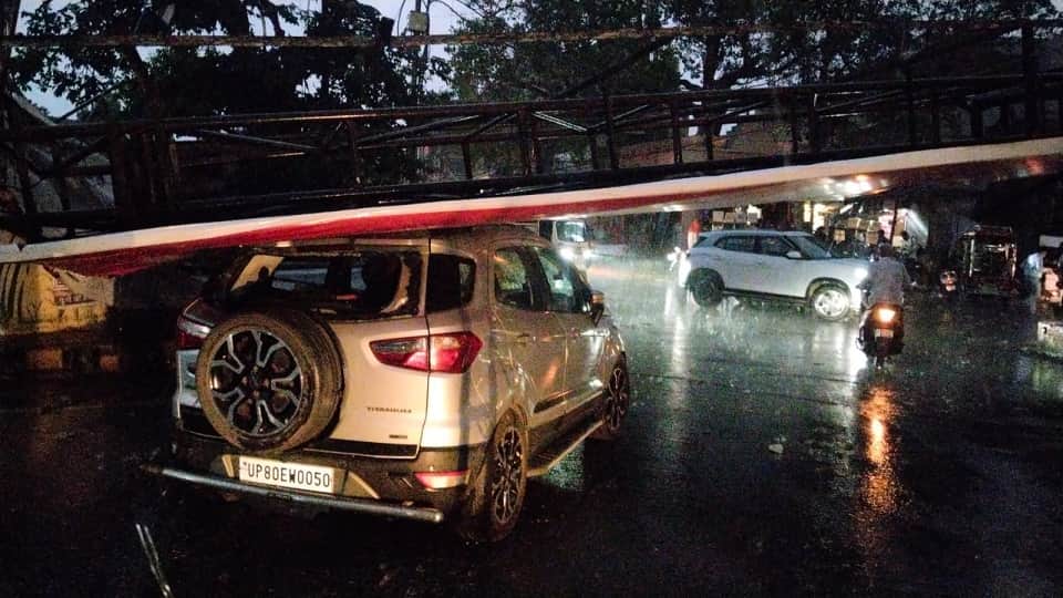 Storm Havoc in Agra: 65 Kmph Winds Uproot Trees Bring Down Hoardings Hundreds of Villages Lose Power