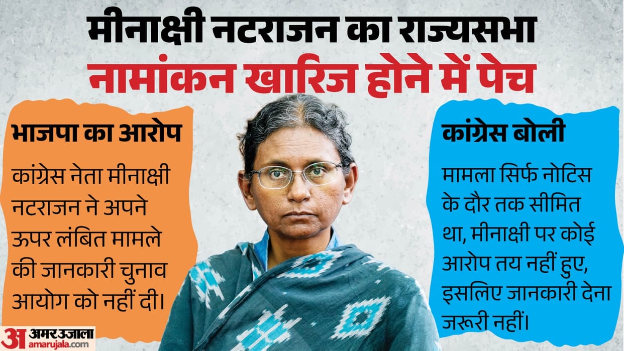 Meenakshi Natarajan Rajya Sabha Nomination rejection as Candidate in MP Election Commission Returning Officer