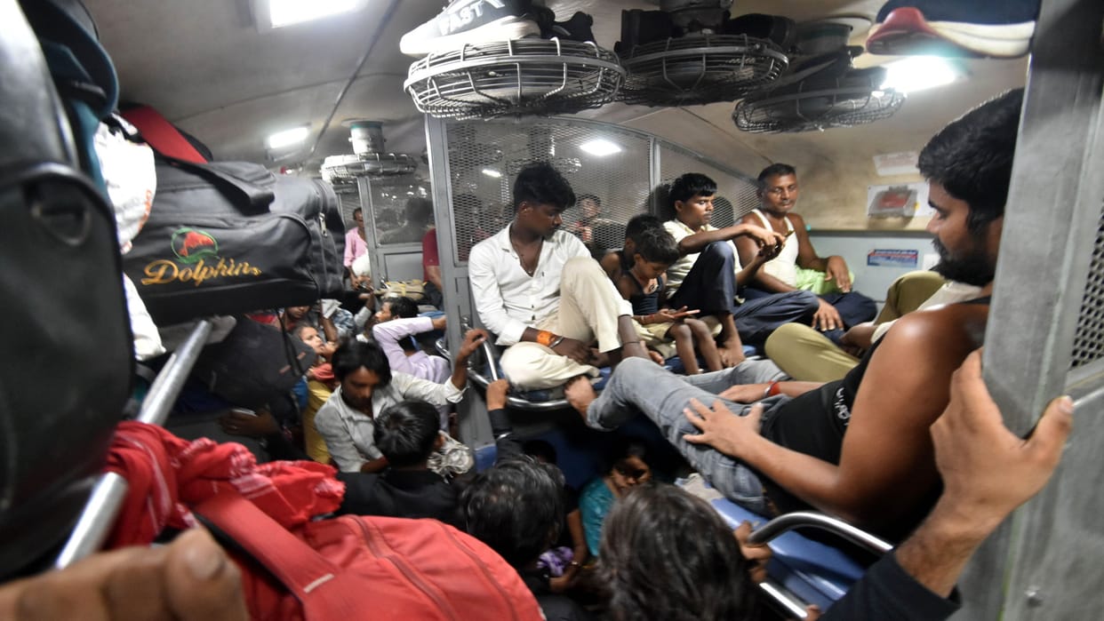 Special trains run for constable recruitment exam; candidates get relief.