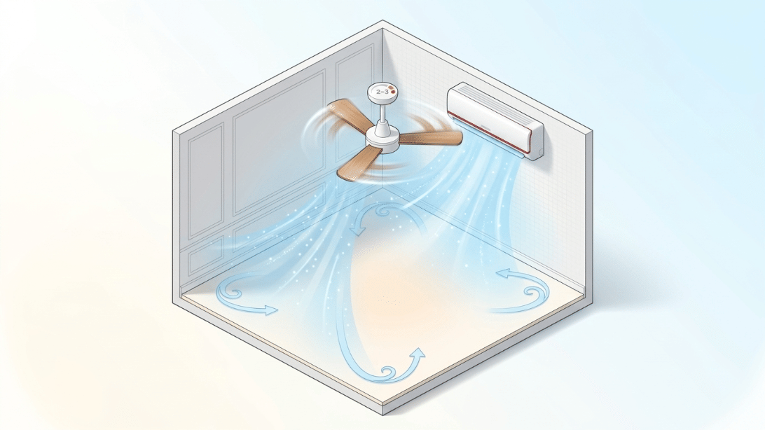 AC Cooling Tips: what speed run fan alongside? This simple trick boosts cooling