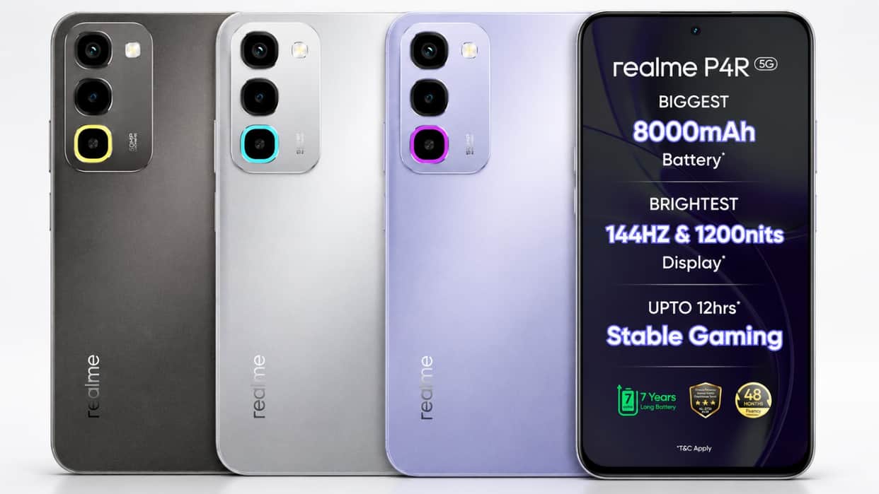 Realme P4R 5G Launched in India With Massive 8,000mAh Battery