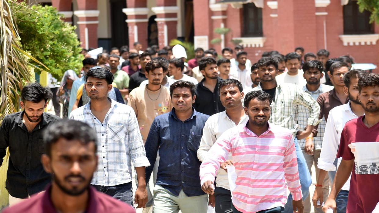 Police recruitment exam concludes: Attendance stood at 78.30%, with 21.70% of candidates remaining absent.