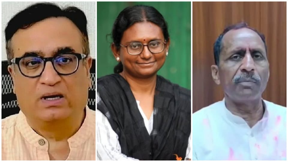 अजय माकन, मीनाक्षी नटराजन और भजन लाल जाटव