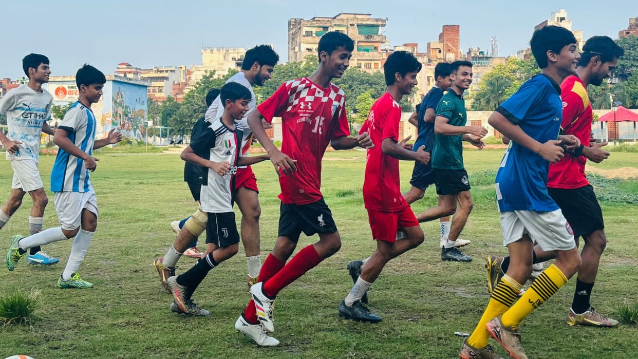 One football team from Prayagraj and 15 from Varanasi will play at Benia Mecca of football in varanasi
