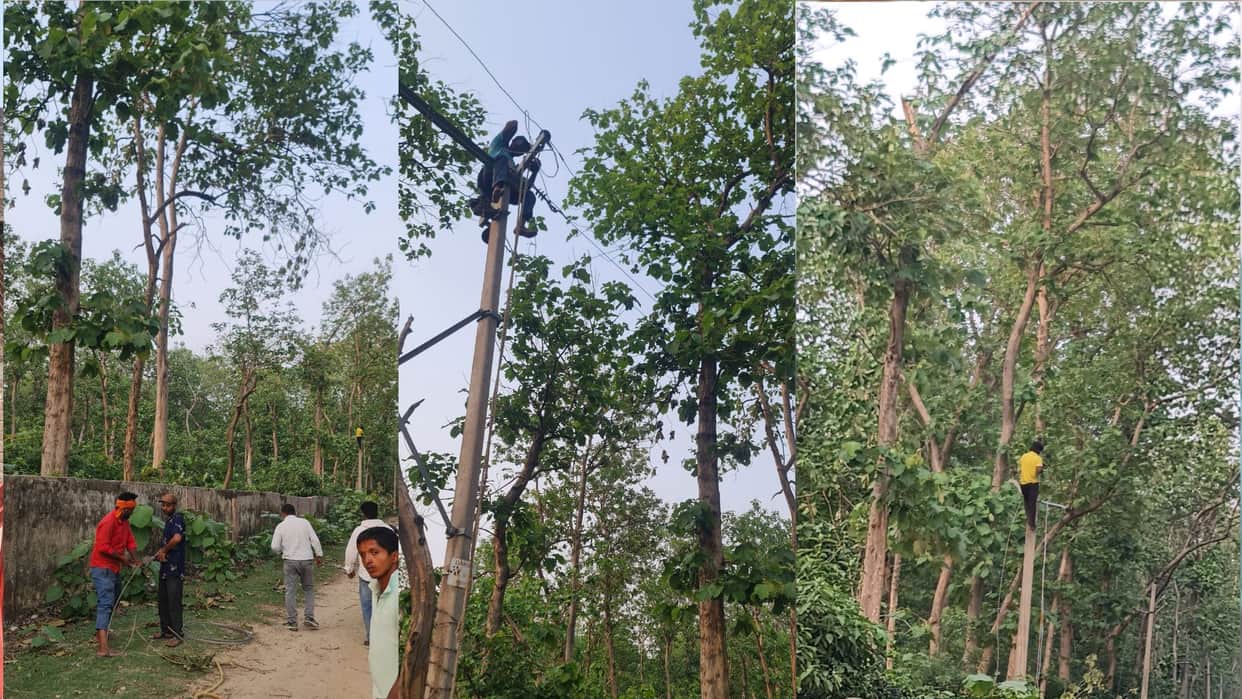 Power supply in the Vantangiya area was disrupted on Monday afternoon and restored on Wednesday evening.
