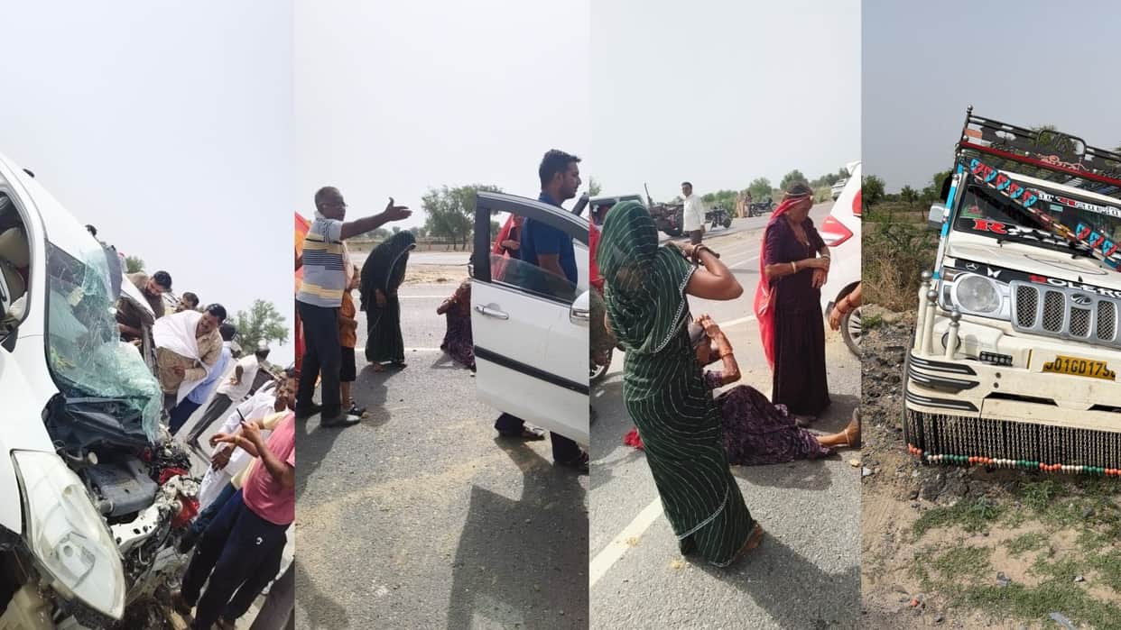 Nagore: Car carrying women on their way for a pilgrimage collides violently with a pickup truck; eight injured