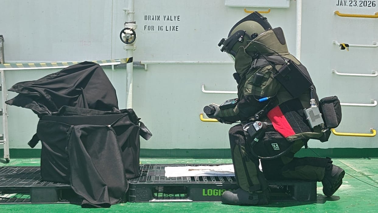 Indian Navy recovers, disposes of unexploded missile warhead from oil tanker off Oman coast