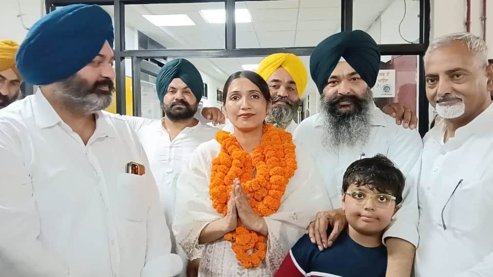 विनयपाल काैर बनीं मोगा की नई मेयर